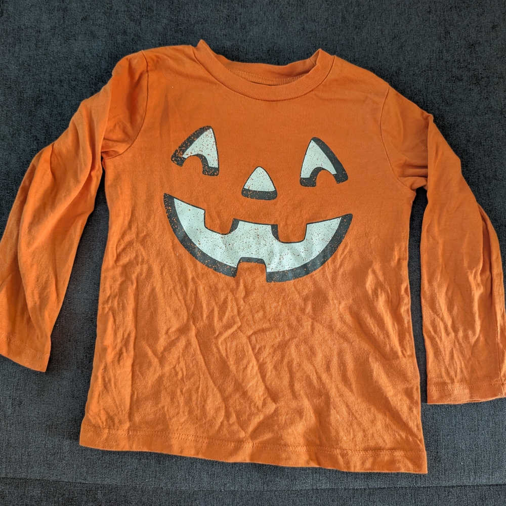 🎉3/$20🎉Joe Fresh Vibrant Orange Cotton Pumpkin Toddler Shirt
